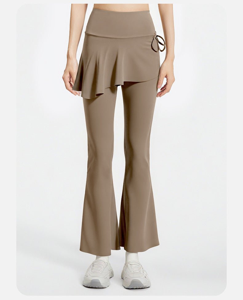 High Waist Skirted Flare Yoga Pants Women | Slim Fit Sport Leggings - Women's Activewear by Ceecile